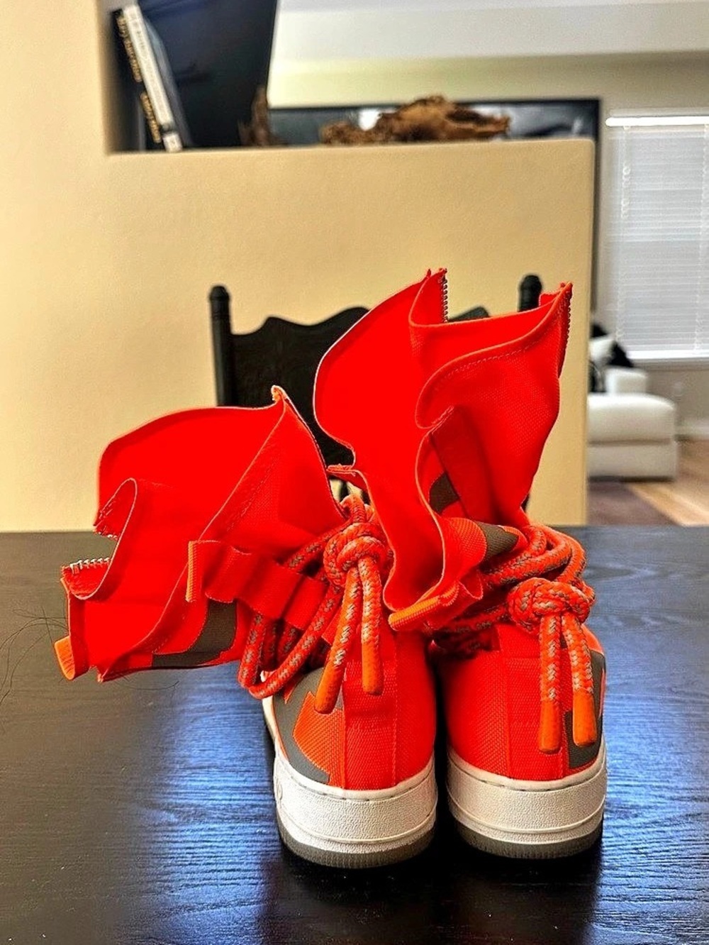 Nike SF Air Force 1 High Total Orange Size 13 SF AF1 HI New Without Box - Picture 3 of 6
